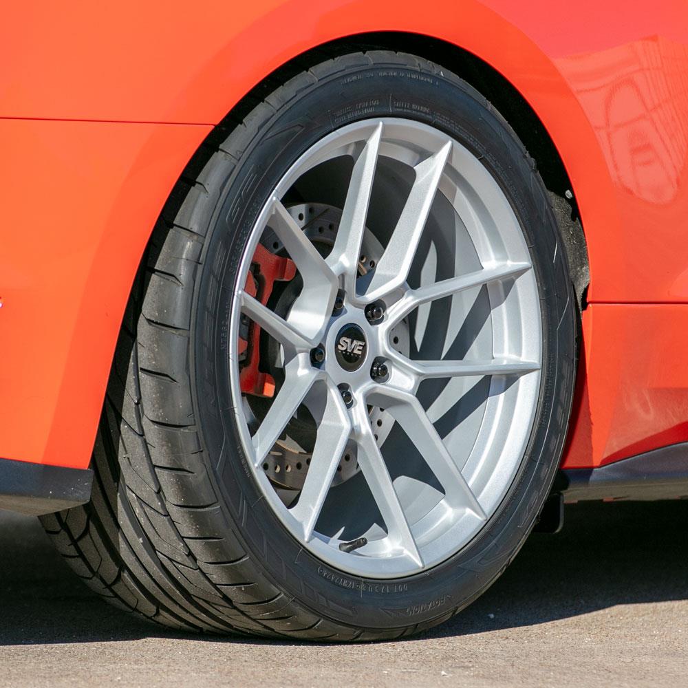 2015-25 Mustang SVE DHP1 Forged Wheel Kit - 19x10/11  - Silver