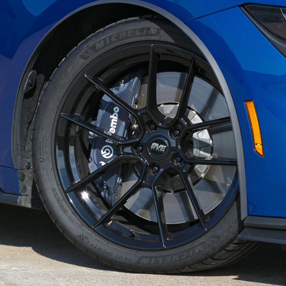 2015-25 Mustang SVE DHP1 Forged Wheel Kit - 19x10.5/11  - Black Mach 1/Dark Horse