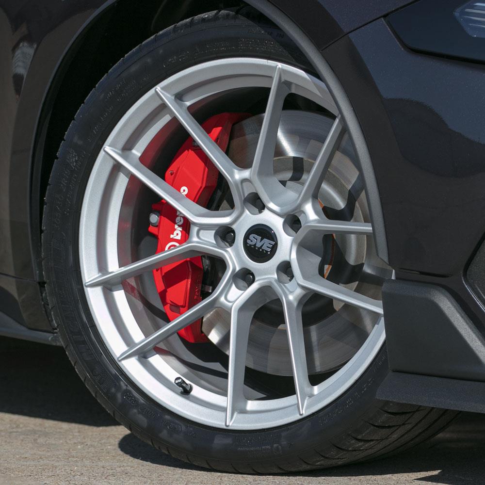 2015-25 Mustang SVE DHP1 Forged Wheel Kit - 19x10.5/11  - Silver Mach 1/Dark Horse