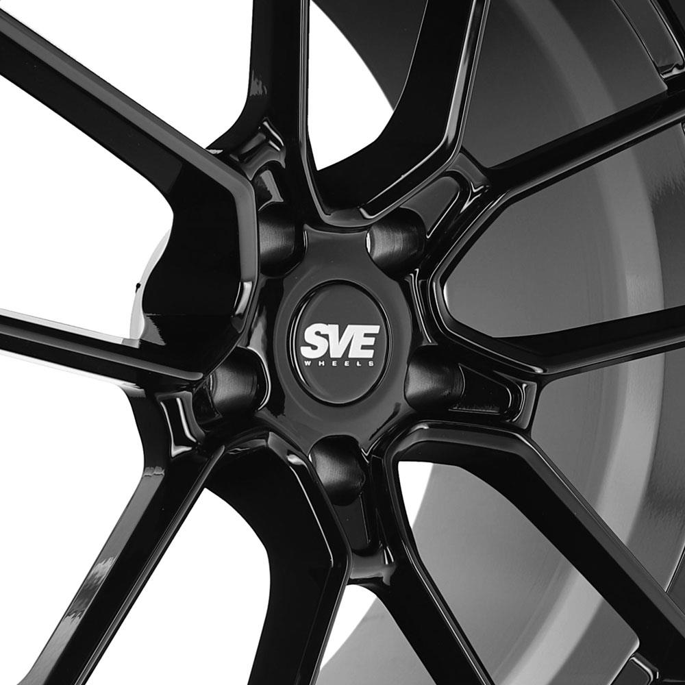 2015-23 Mustang SVE DHP1 Forged Wheel & Michelin Sport 4S Tire Kit  - 19x10.5/11 - Black Mach 1