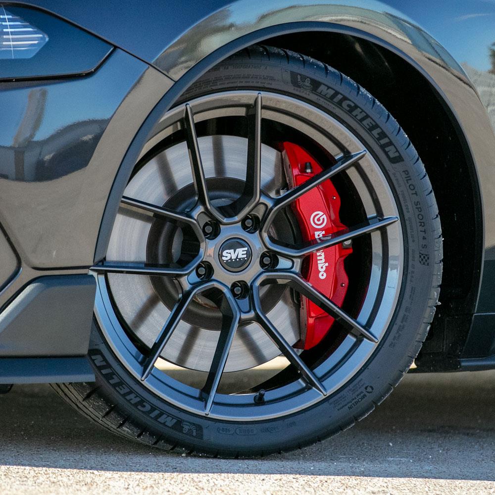 2015-23 Mustang SVE DHP1 Forged Wheel & Michelin Sport 4S Tire Kit  - 19x10.5/11 - Graphite Mach 1