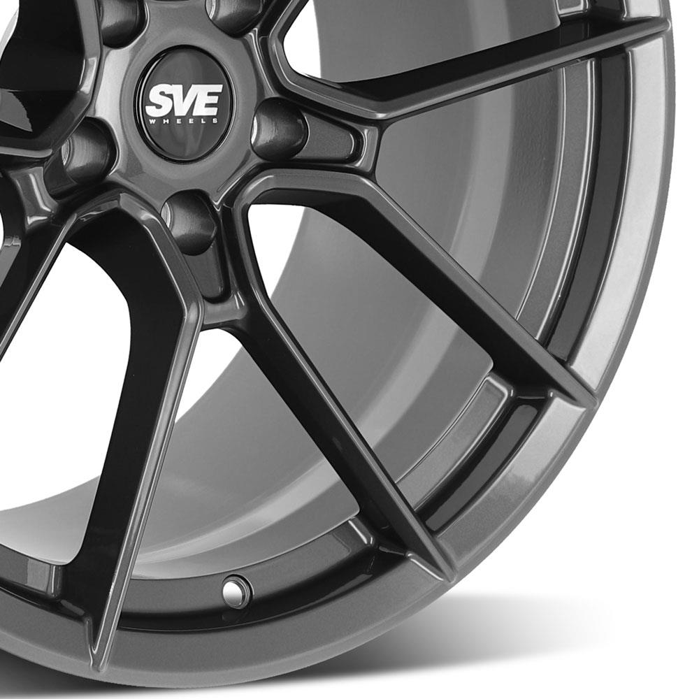 ま*ん様 SportTechnic 18-8J +45 pcd112 4set SVE Mustang DHP1 Forged Wheel & Michelin Sport 4S Tire Kit - 19x10