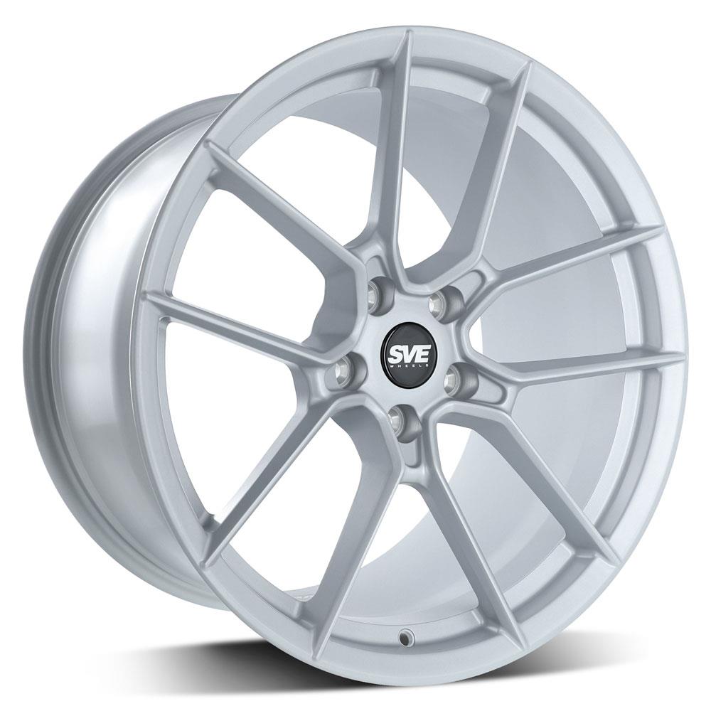 スターリング950 馬車 Steeda Mustang Trident Satin Black Square Wheel & Tire Package