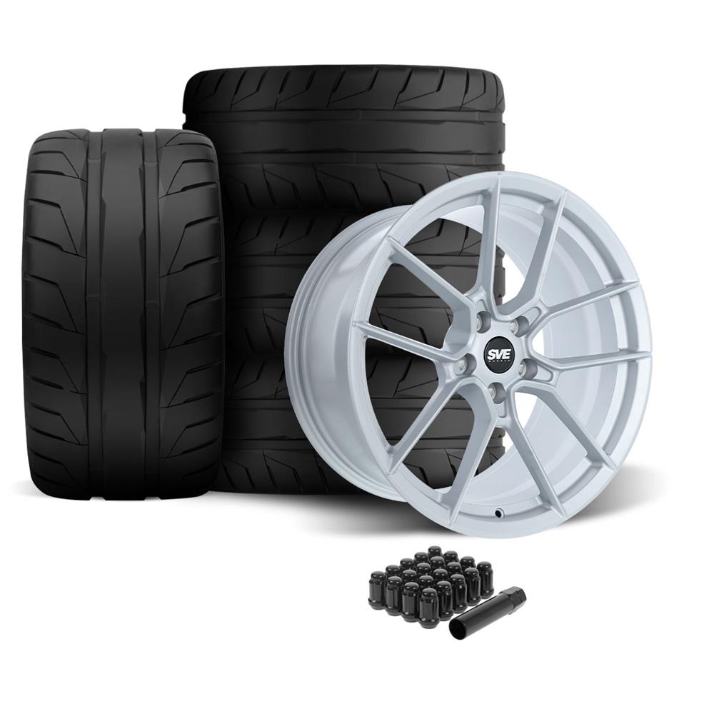 2005-14 Mustang SVE DHP1 Forged Wheel & Nitto NT05 Tire Kit - 19x10/11  - Silver