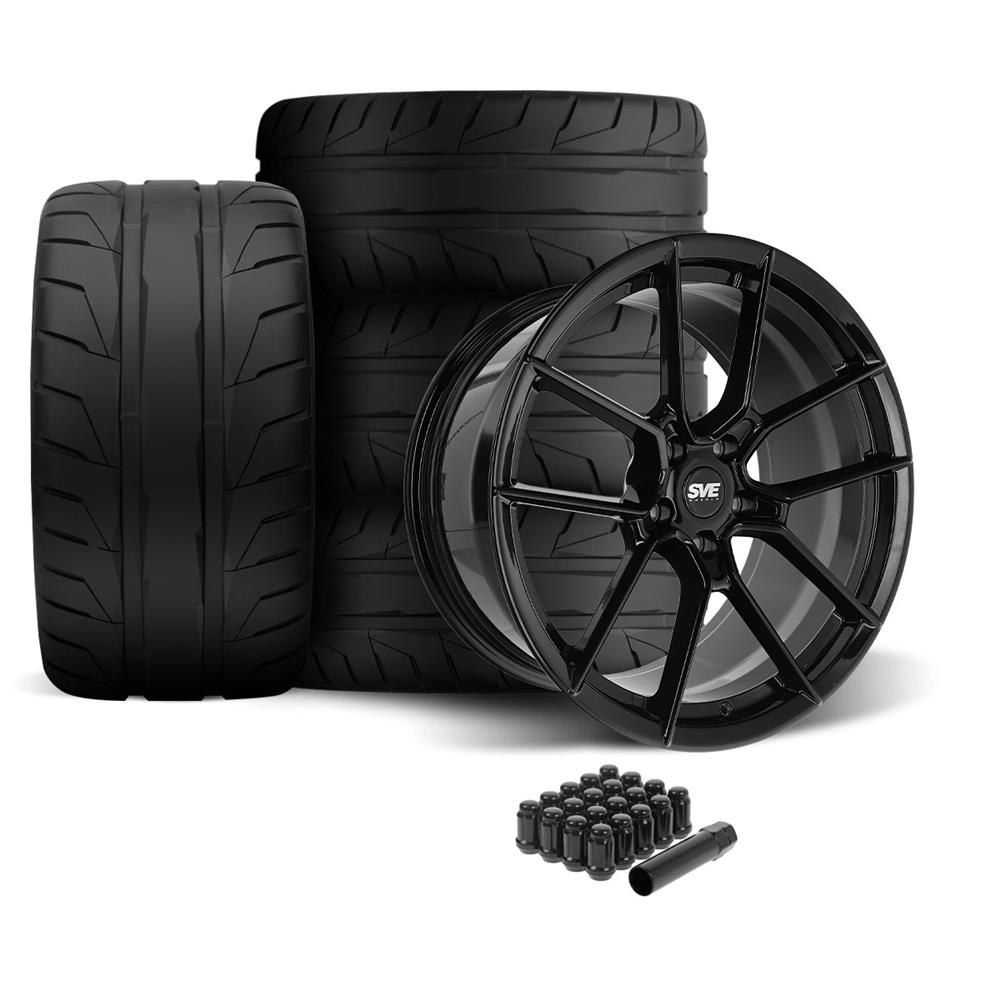 2005-14 Mustang SVE DHP1 Forged Wheel & Nitto NT05 Tire Kit - 19x10/11  - Black