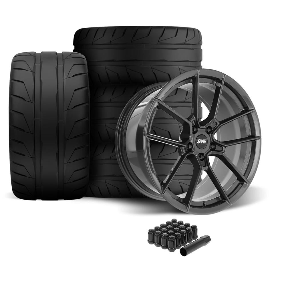 2005-14 Mustang SVE DHP1 Forged Wheel & Nitto NT05 Tire Kit - 19x10/11  - Graphite