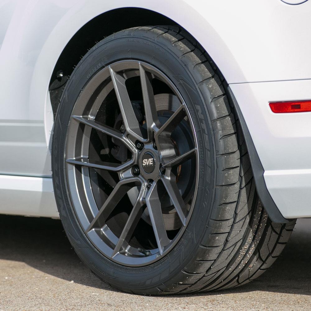 2005-14 Mustang SVE DHP1 Forged Wheel & Nitto NT05 Tire Kit - 19x10/11  - Graphite
