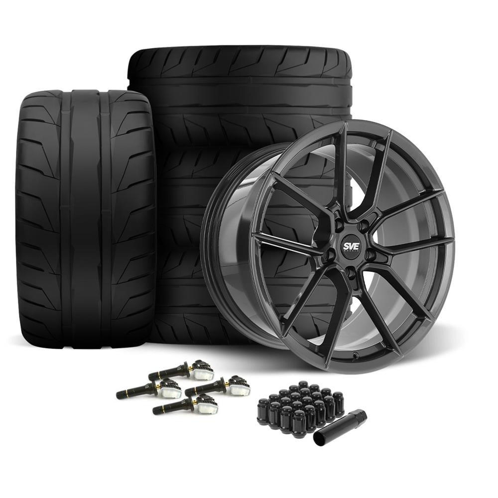 2015-23 Mustang SVE DHP1 Forged Wheel & Nitto NT05 Tire Kit - 19x10/11  - Graphite