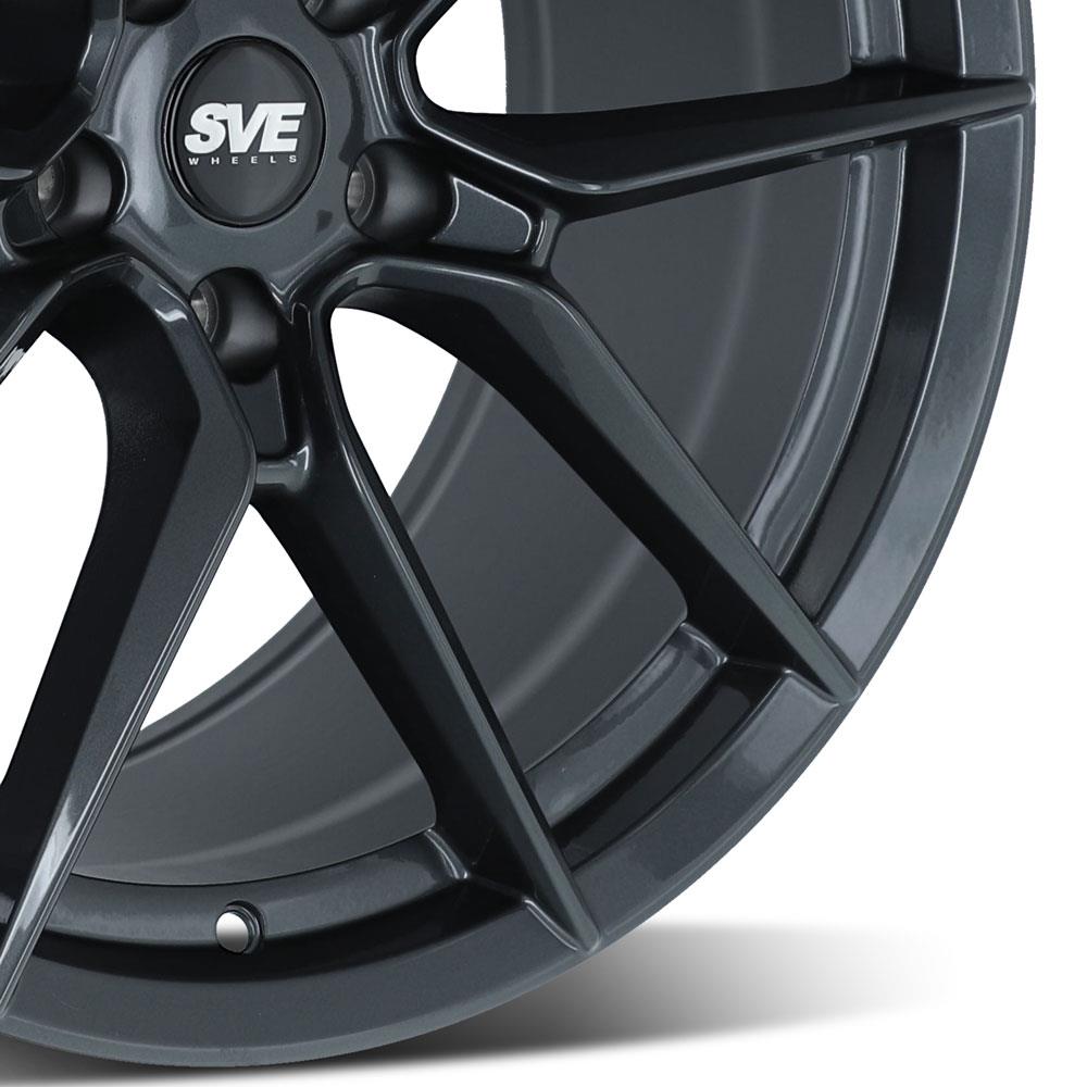 2015-23 Mustang SVE DHP1 Wheel & Firestone Tire Kit - 19x10/11  - Titanium Graphite