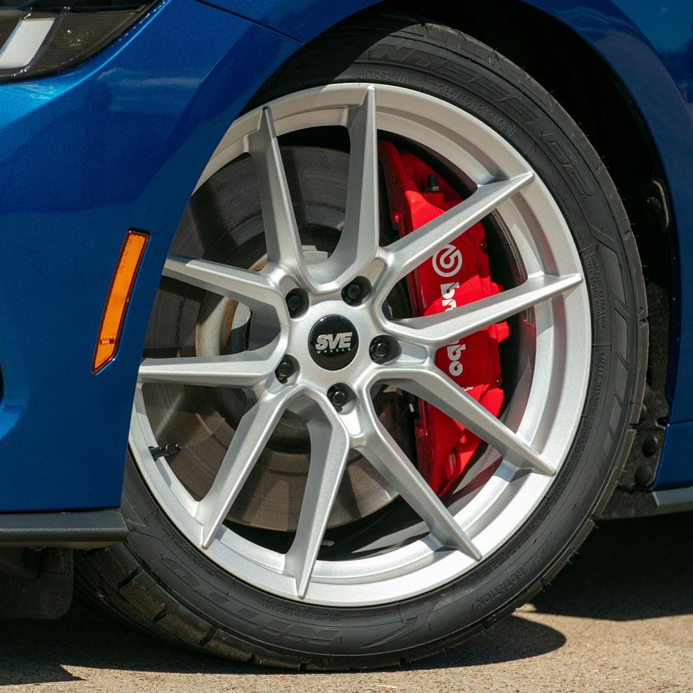2024-26 Mustang SVE DHP1 Wheel & Firestone Tire Kit - 19x10/11  - Matte Silver