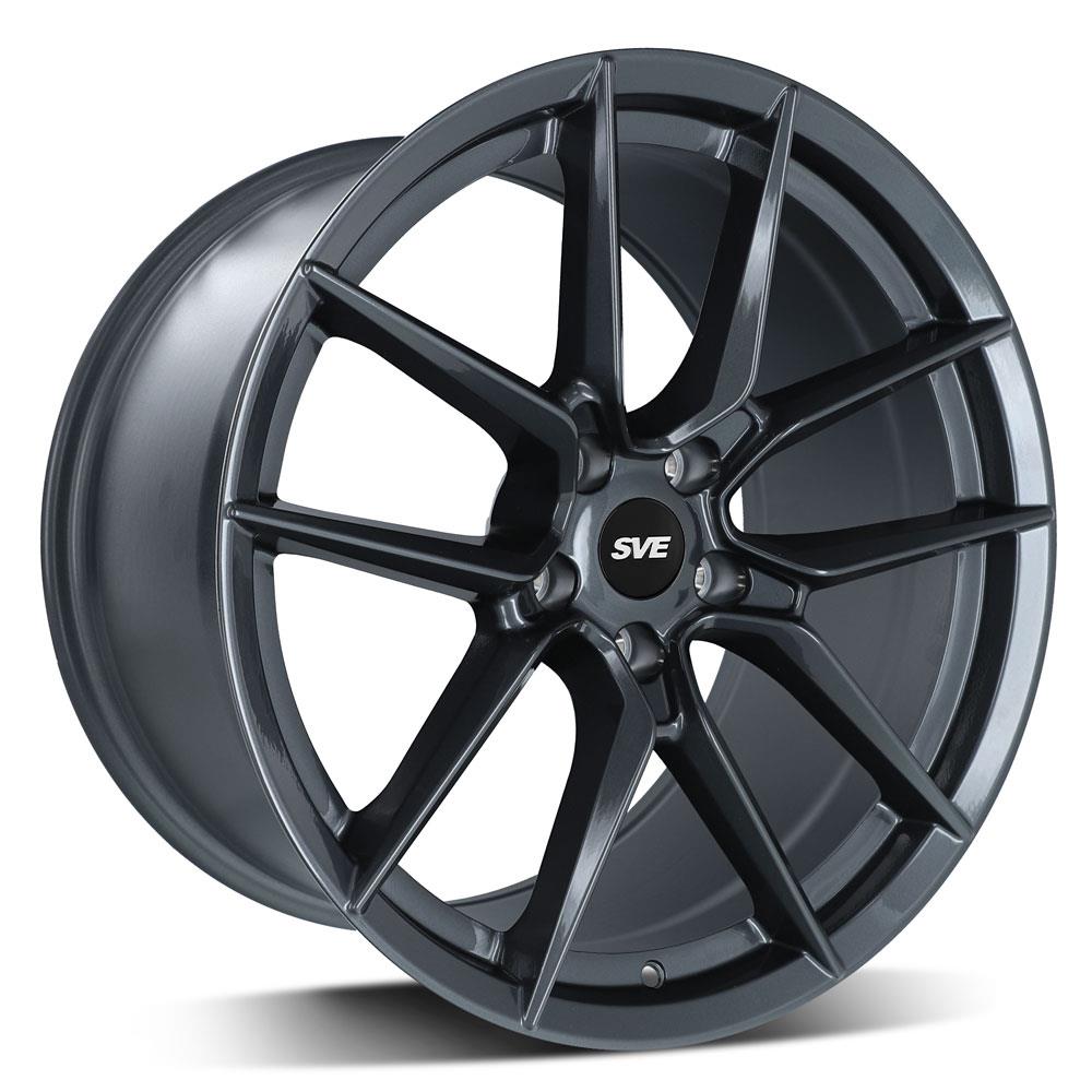 2015-23 Mustang SVE DHP1 Wheel & Firestone Tire Kit - 19x10/11  - Titanium Graphite