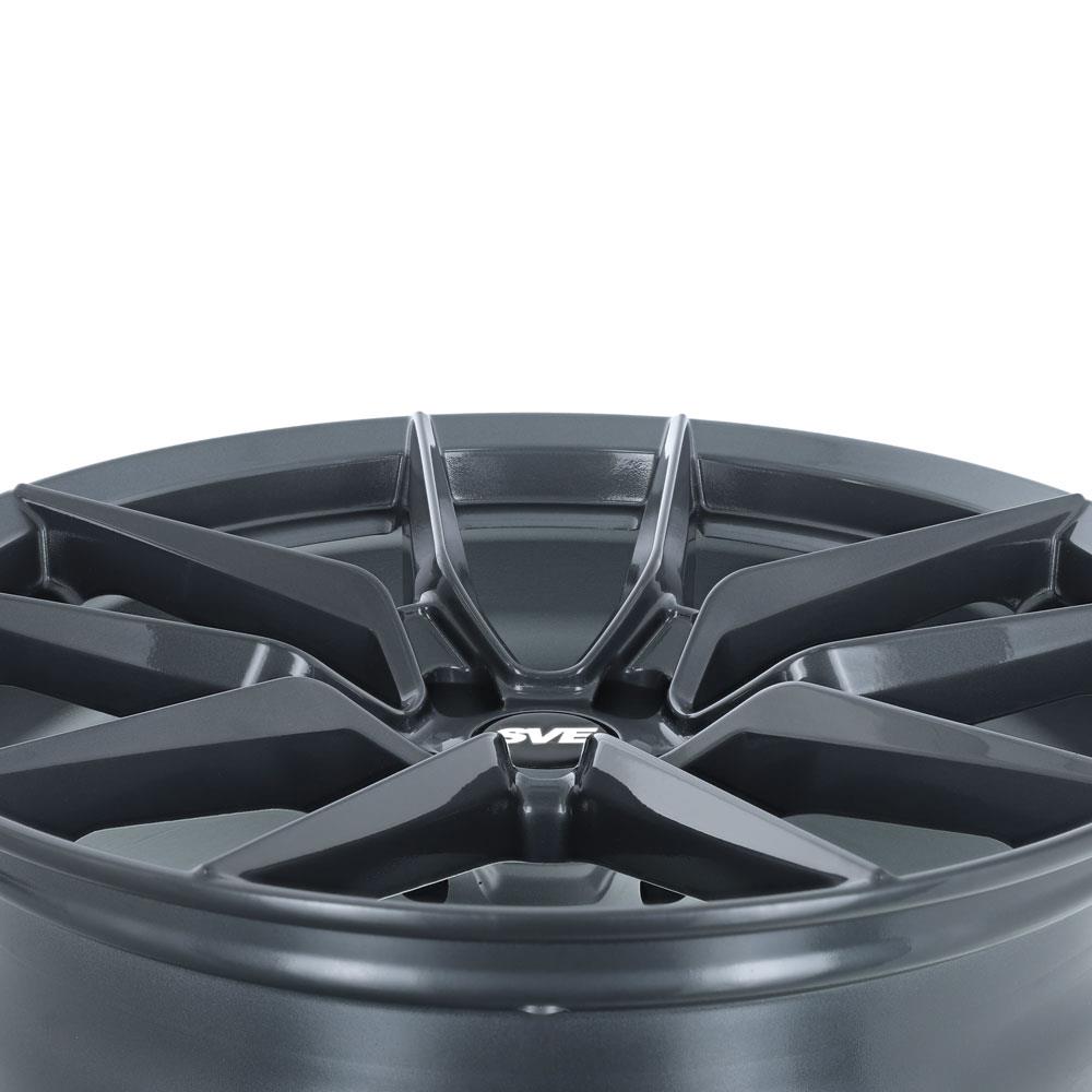 2015-23 Mustang SVE DHP1 Wheel & Firestone Tire Kit - 19x10/11  - Titanium Graphite
