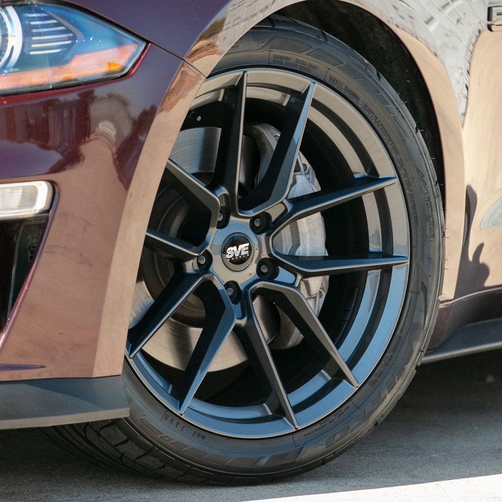 2015-23 Mustang SVE DHP1 Wheel & Firestone Tire Kit - 19x10/11  - Titanium Graphite
