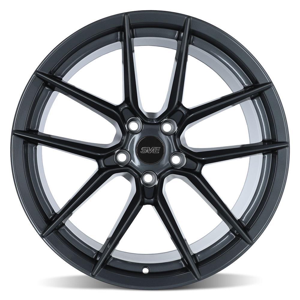 2005-14 Mustang SVE DHP1 Wheel & Firestone Tire Kit - 19x10  - Titanium Graphite