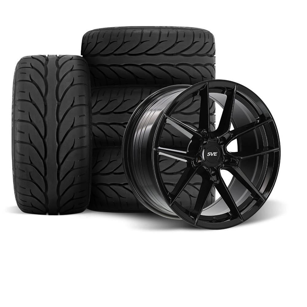 1994-04 Mustang SVE DHP1 Wheel & Kenda Tire Kit - 18x9/10  - Gloss Black