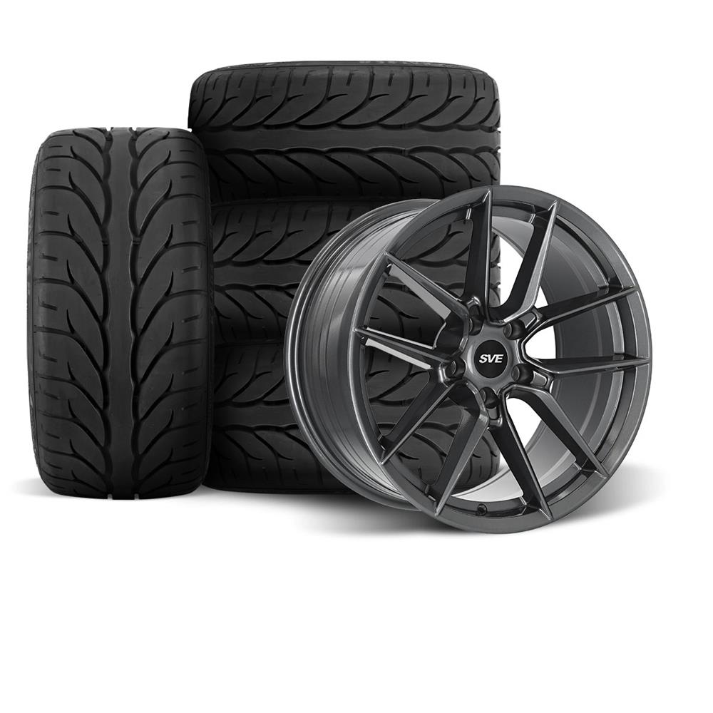 SVE Mustang DHP1 Wheel & Kenda Tire Kit - 18x9/10 - Gloss Graphite