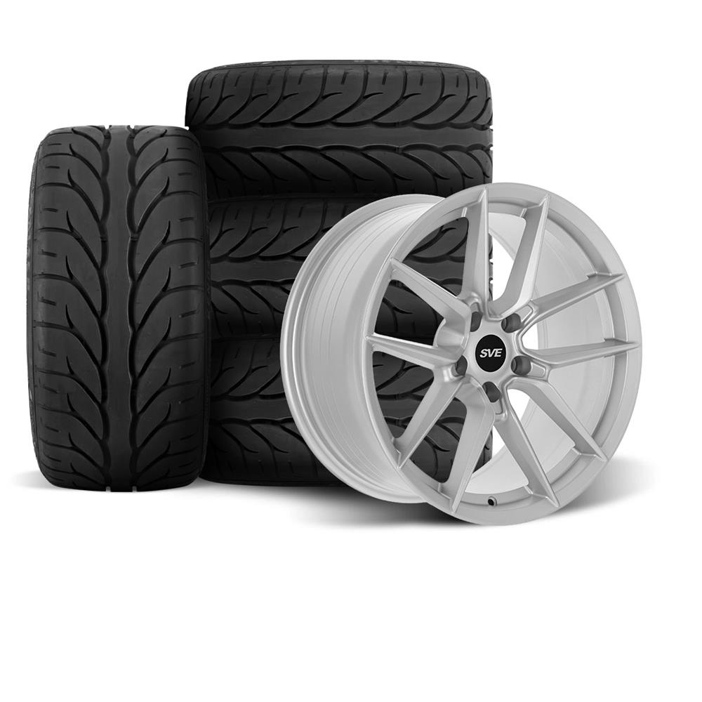 1994-04 Mustang SVE DHP1 Wheel & Kenda Tire Kit - 18x9/10  - Matte Silver