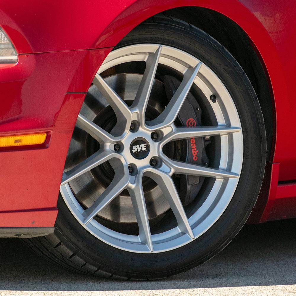2005-14 Mustang SVE DHP1 Wheel Kit - 19x10/11  - Matte Silver