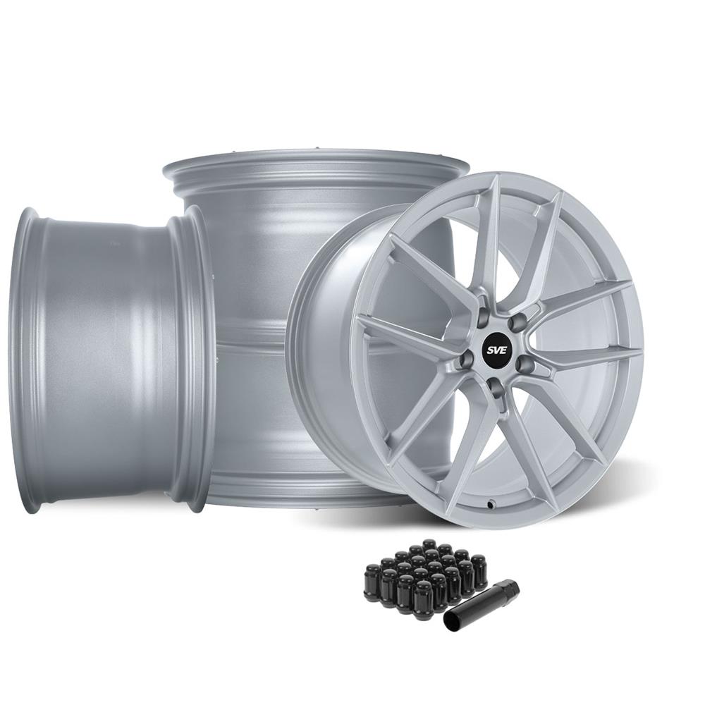 SVE Mustang DHP1 Wheel Kit - 19x10 - Matte Silver (05-14)