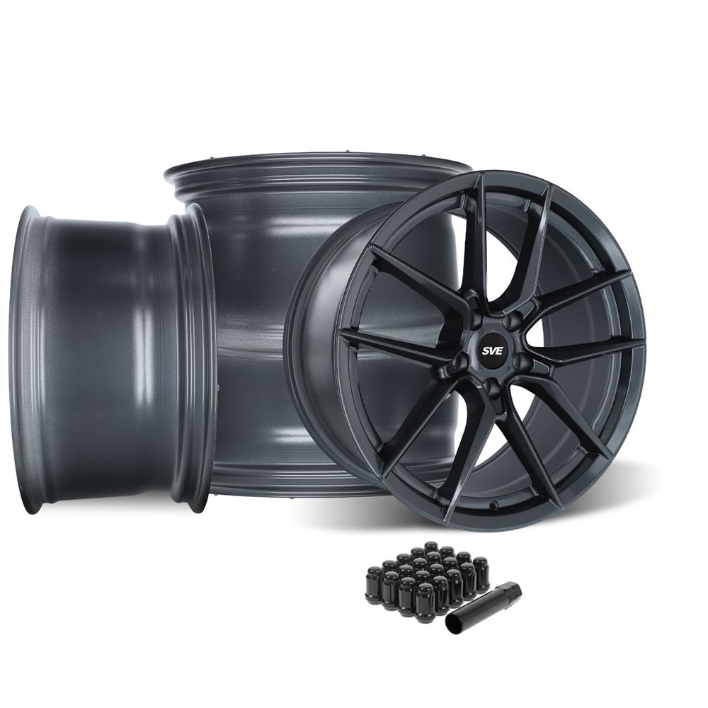 SVE Mustang DHP1 Wheel Kit - 19x10 - Titanium Graphite (05-14)