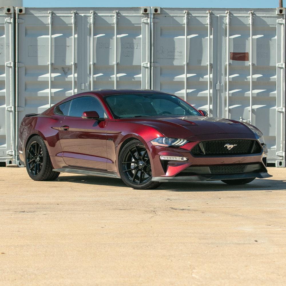 2015-23 Mustang SVE DHP1 Wheel & Nitto NT05 Tire Kit - 19x10/11  - Gloss Black