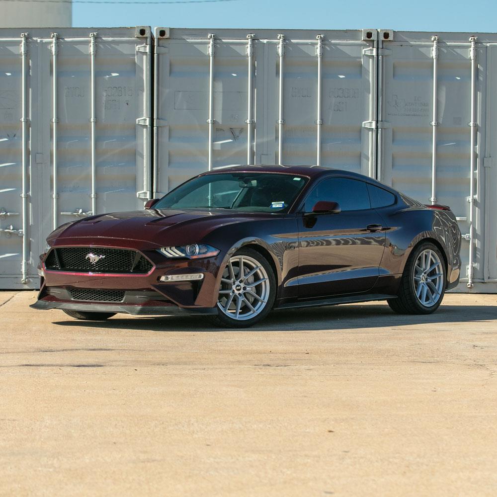 2015-23 Mustang SVE DHP1 Wheel & Nitto NT05 Tire Kit - 19x10/11  - Matte Silver