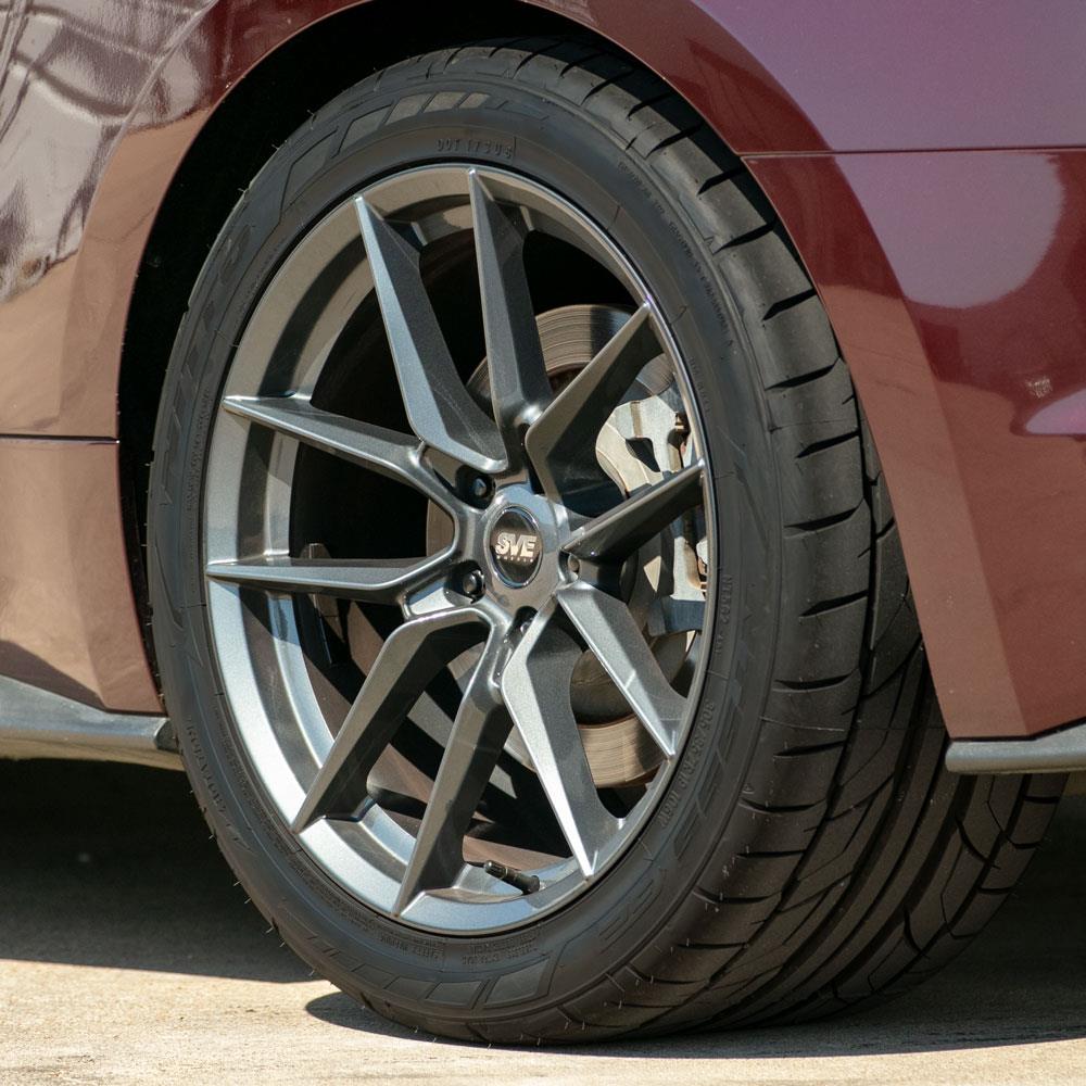 2015-23 Mustang SVE DHP1 Wheel & Nitto NT05 Tire Kit - 19x10  - Titanium Graphite