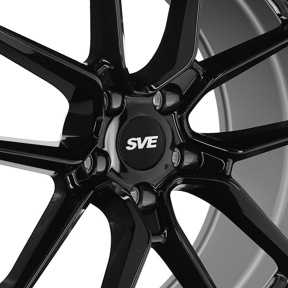 SVE Mustang DHP1 Wheel & Nitto Tire Kit - 19x10/11 - Gloss Black