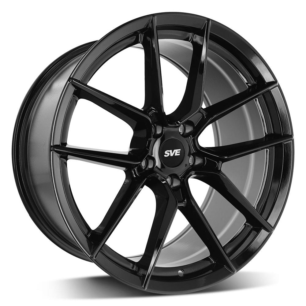 SVE Mustang DHP1 Wheel & Nitto Tire Kit - 19x10 - Gloss Black (05-14)