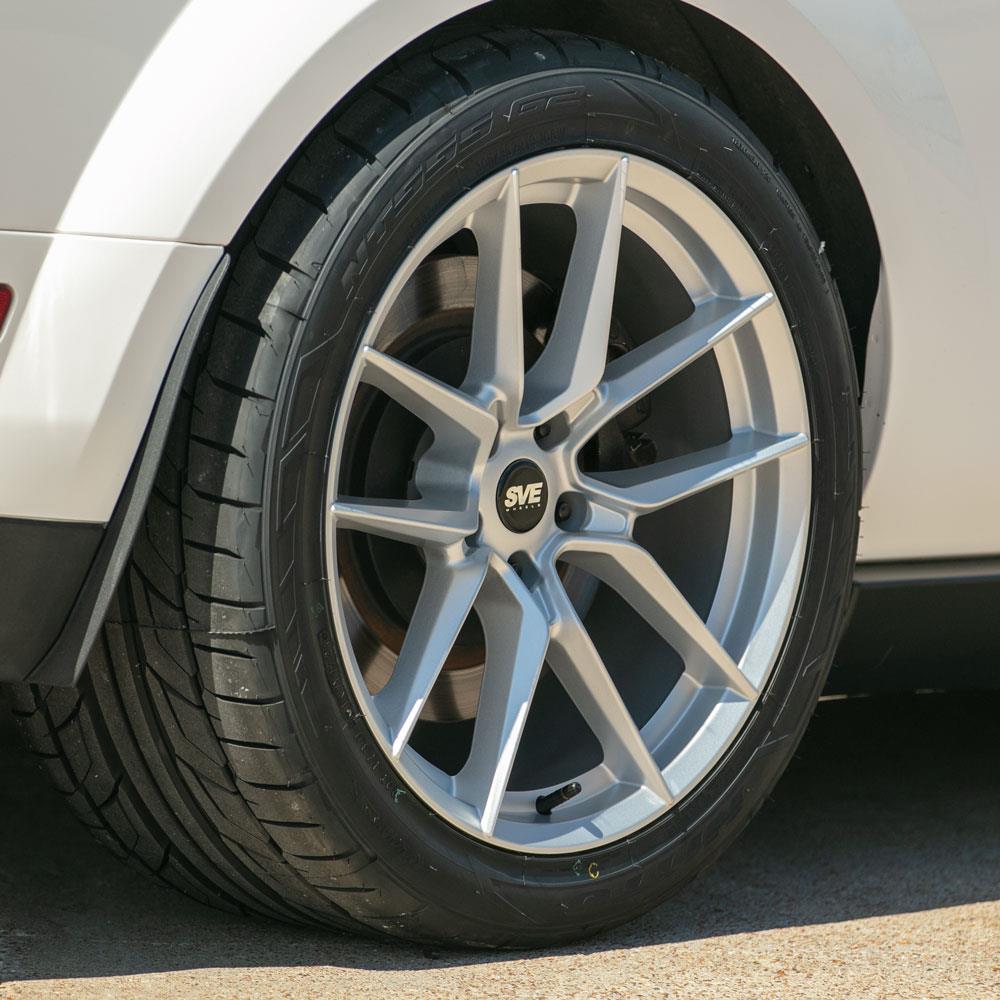 2005-14 Mustang SVE DHP1 Wheel & Nitto Tire Kit - 19x10  - Matte Silver