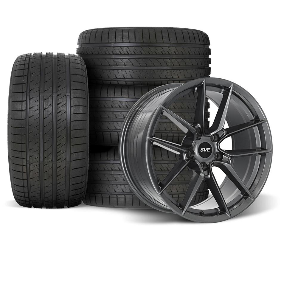 SVE Mustang DHP1 Wheel & Sumitomo Tire Kit - 18x9/10 - Gloss