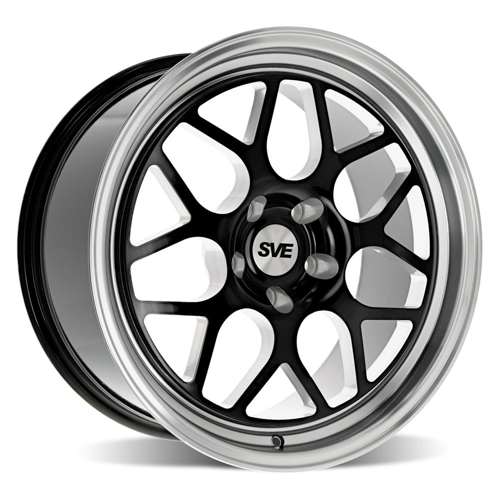 1994-2004 Mustang SVE Drag Comp Wheel & Nitto Tire Kit - 18x9/10 - Gloss Black