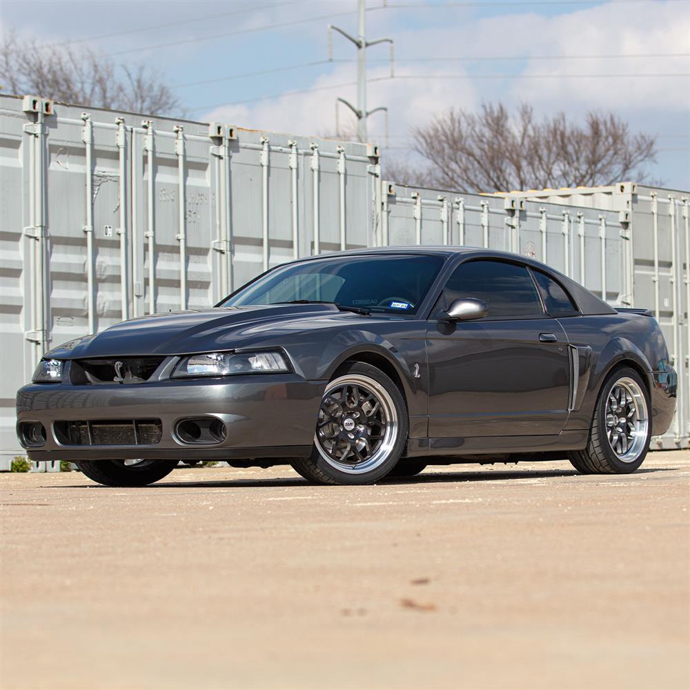 1994-2004 Mustang SVE Drag Comp Wheel & Sumitomo Tire Kit - 18x9/10 - Gloss Black