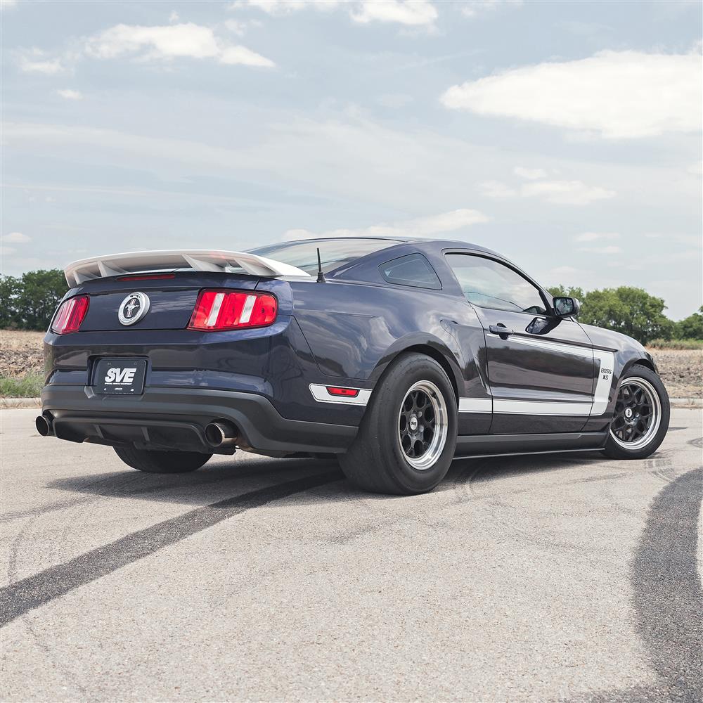 2005-14 Mustang SVE Drag Comp Wheel & Tire Kit - 17x4.5 & 15x10  - Gloss Black - M/T Tires