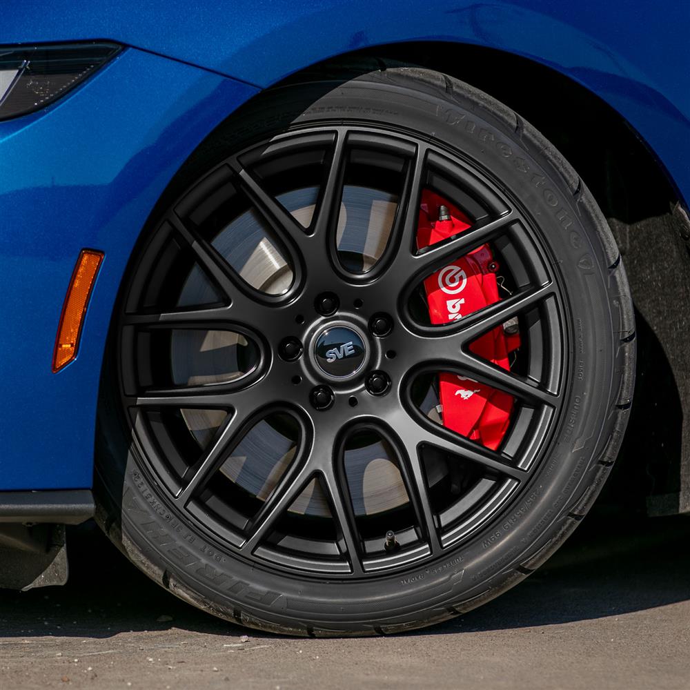 SVE Mustang Drift Wheel & Firestone Tire Kit - 19x9.5 - Flat Black
