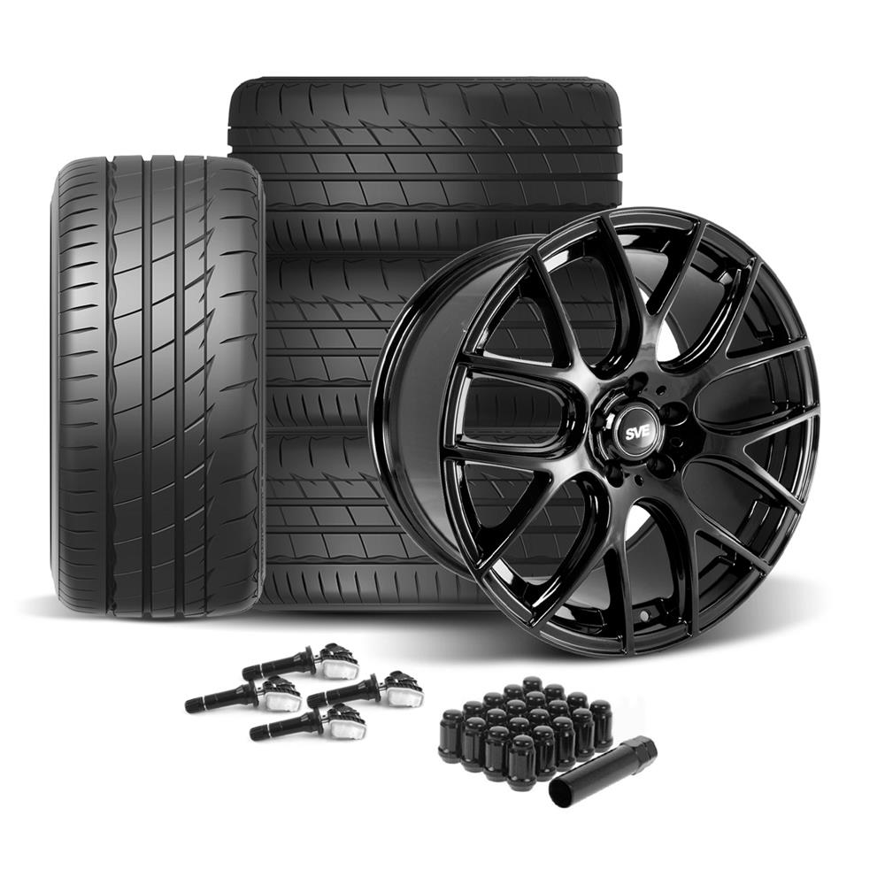 2024-26 Mustang SVE Drift Wheel & Firestone Tire Kit - 19x9.5  - Gloss Black
