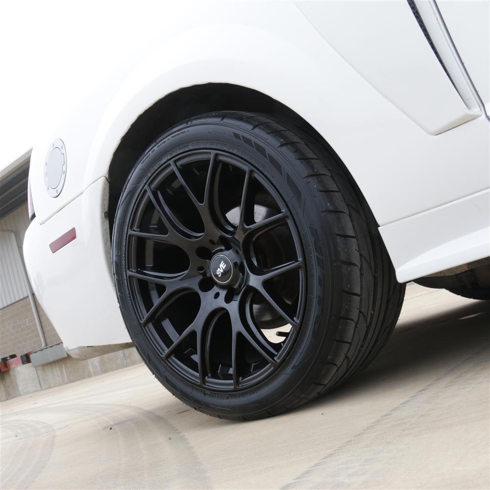 SVE Mustang Drift Wheel & Kenda Tire Kit - 18x9/10 - Black (94-04)