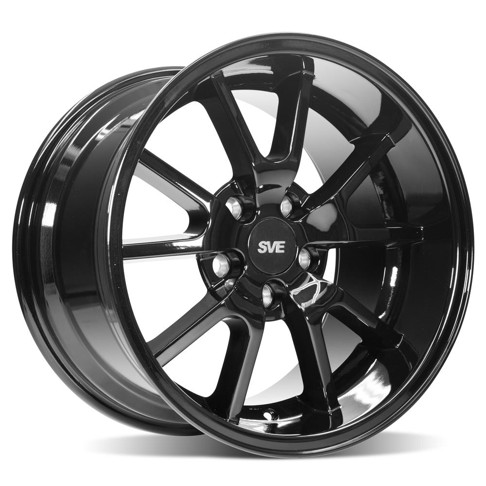 SVE Mustang FR500 Wheel & Kenda Tire Kit - 18x9/10 - Black (94-04)