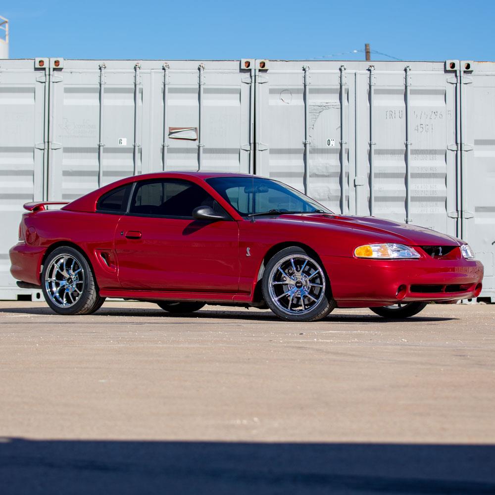 1994-04 Mustang SVE FR500 Wheel & Kenda Tire Kit - 18x9/10  - Chrome