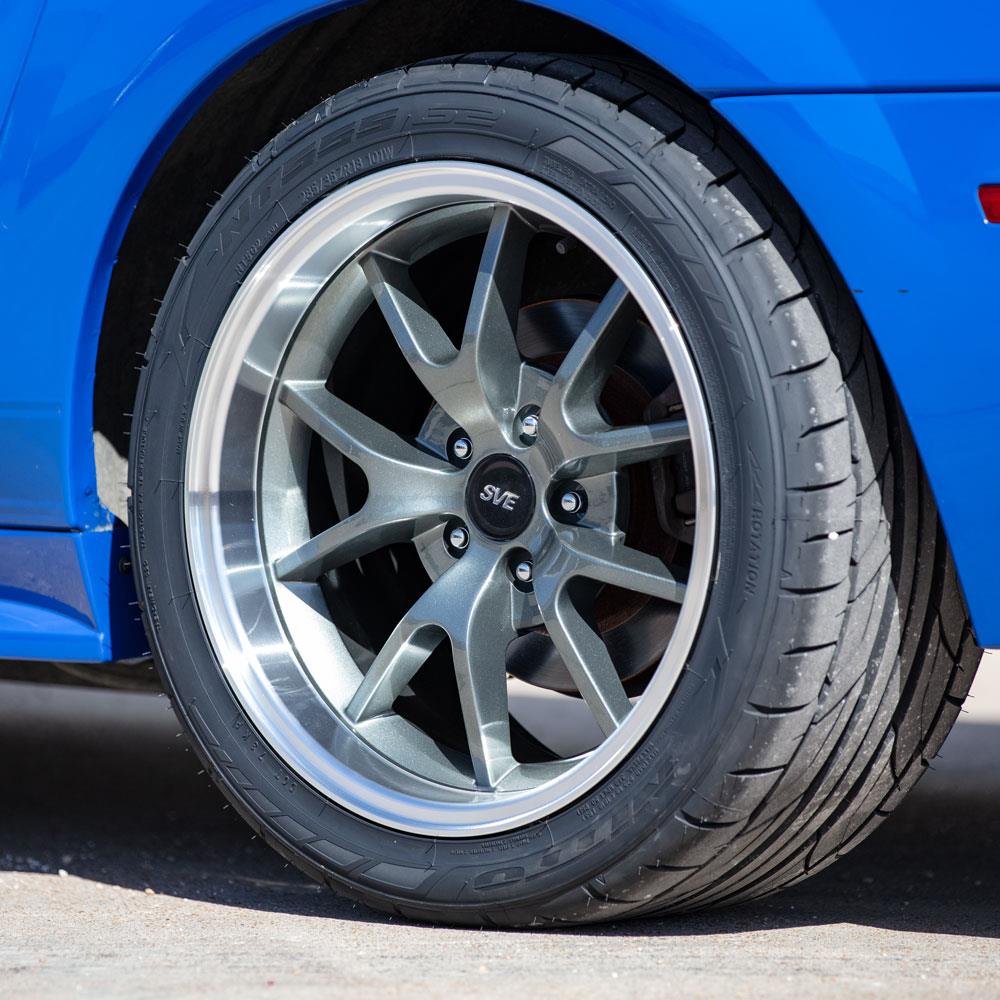 1994-2004 Mustang SVE FR500 Wheel & Nitto Tire Kit - 18X9/10 - Anthracite