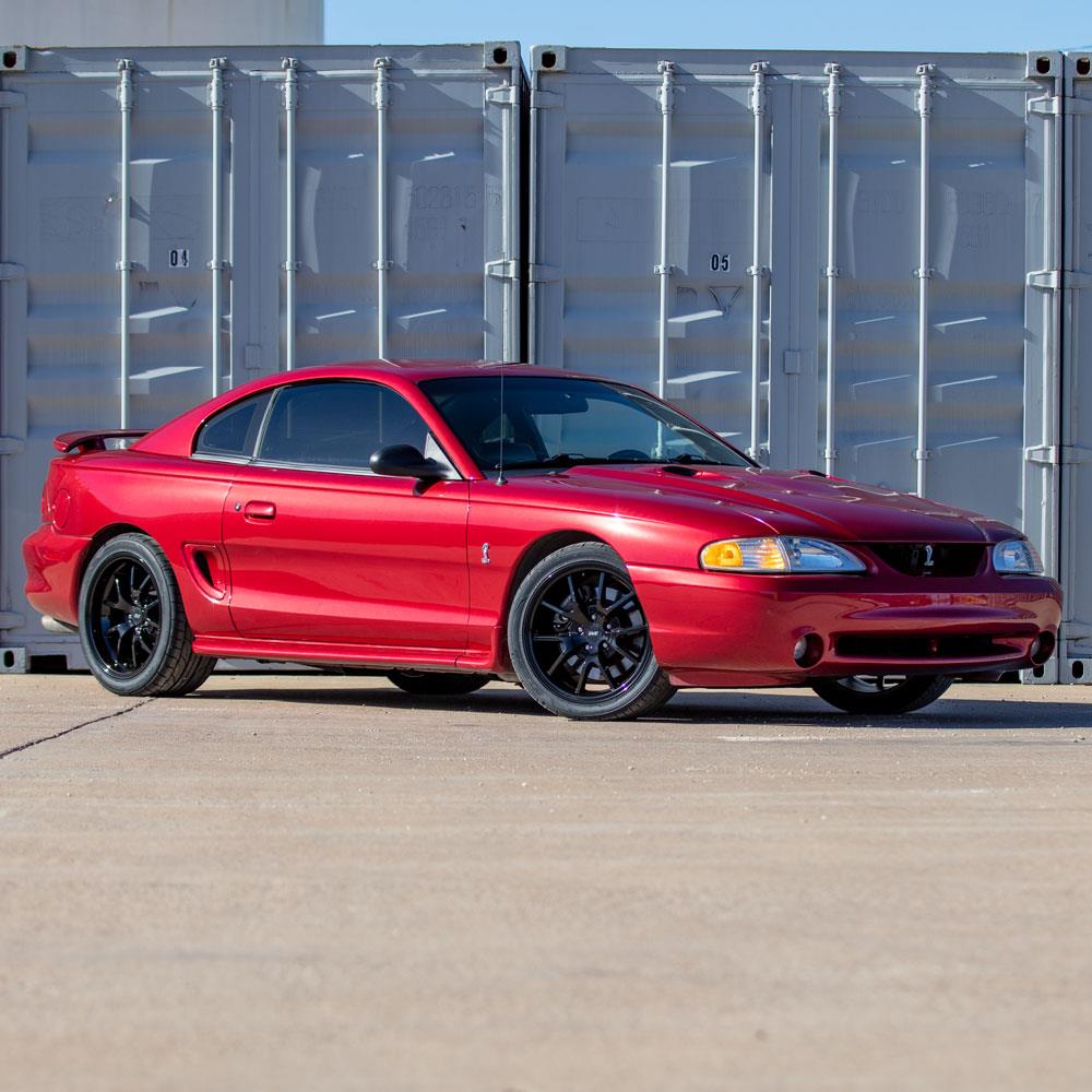1994-2004 Mustang SVE FR500 Wheel & Nitto Tire Kit - 18X9/10 - Black