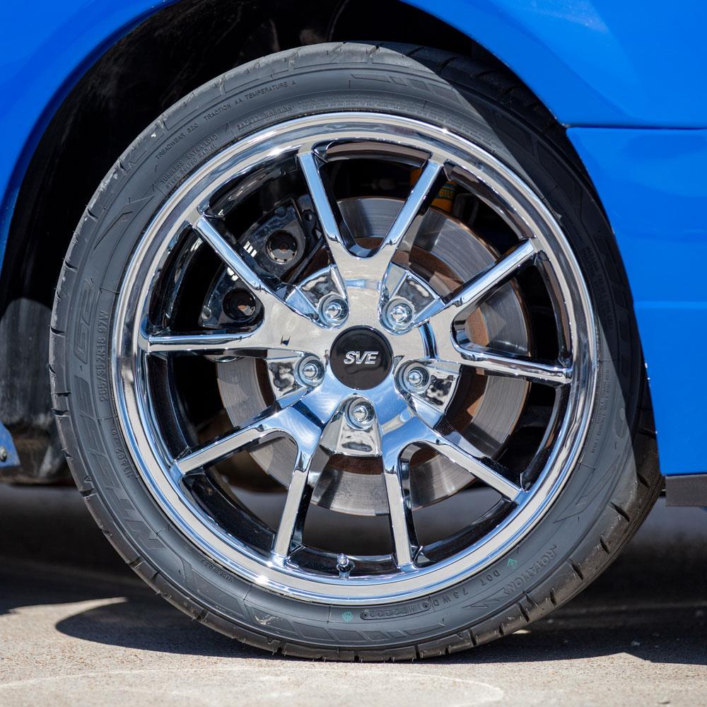 1994-2004 Mustang SVE FR500 Wheel & Nitto Tire Kit - 18X9/10 - Chrome