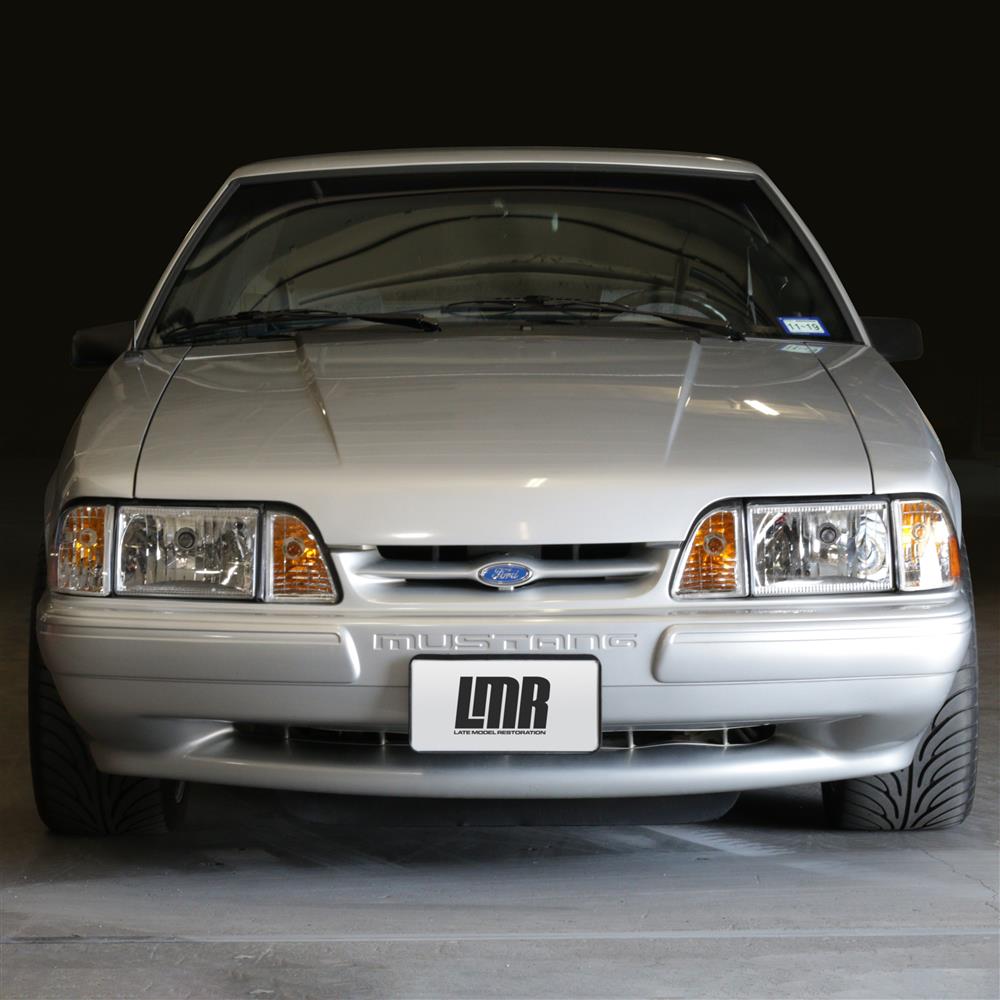 thumbnail image 2 of LED Headlights For 1987-1993 Ford Mustang – Black Housing With Amber Reflector 2 of 5