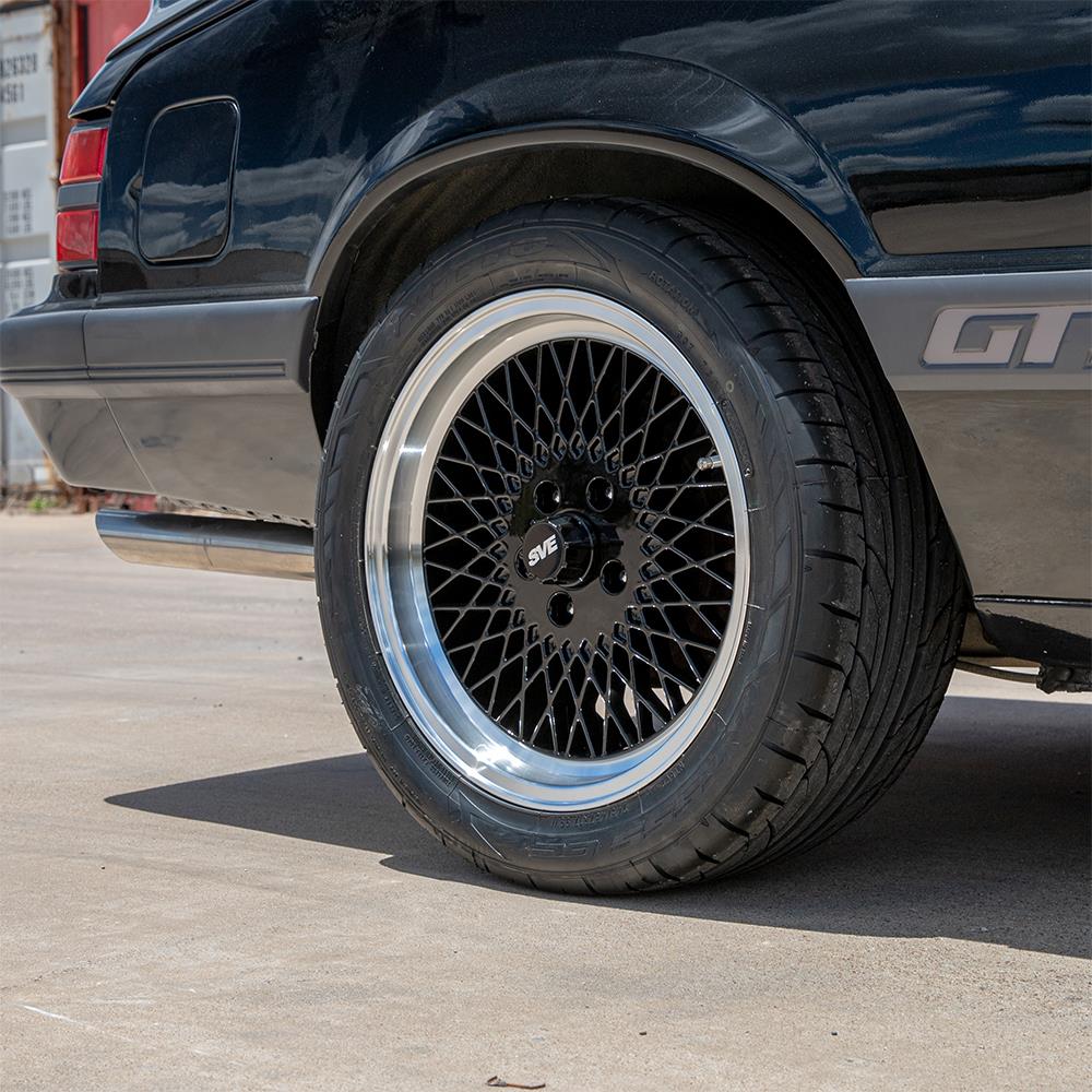 1979-93 Mustang SVE Mesh Wheel - 17x8 - 5 Lug - Gloss Black