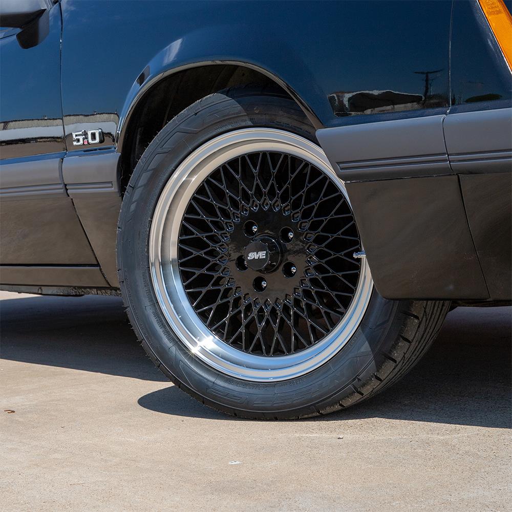 1979-93 Mustang SVE Mesh Wheel - 17x9 - 5 Lug - Gloss Black