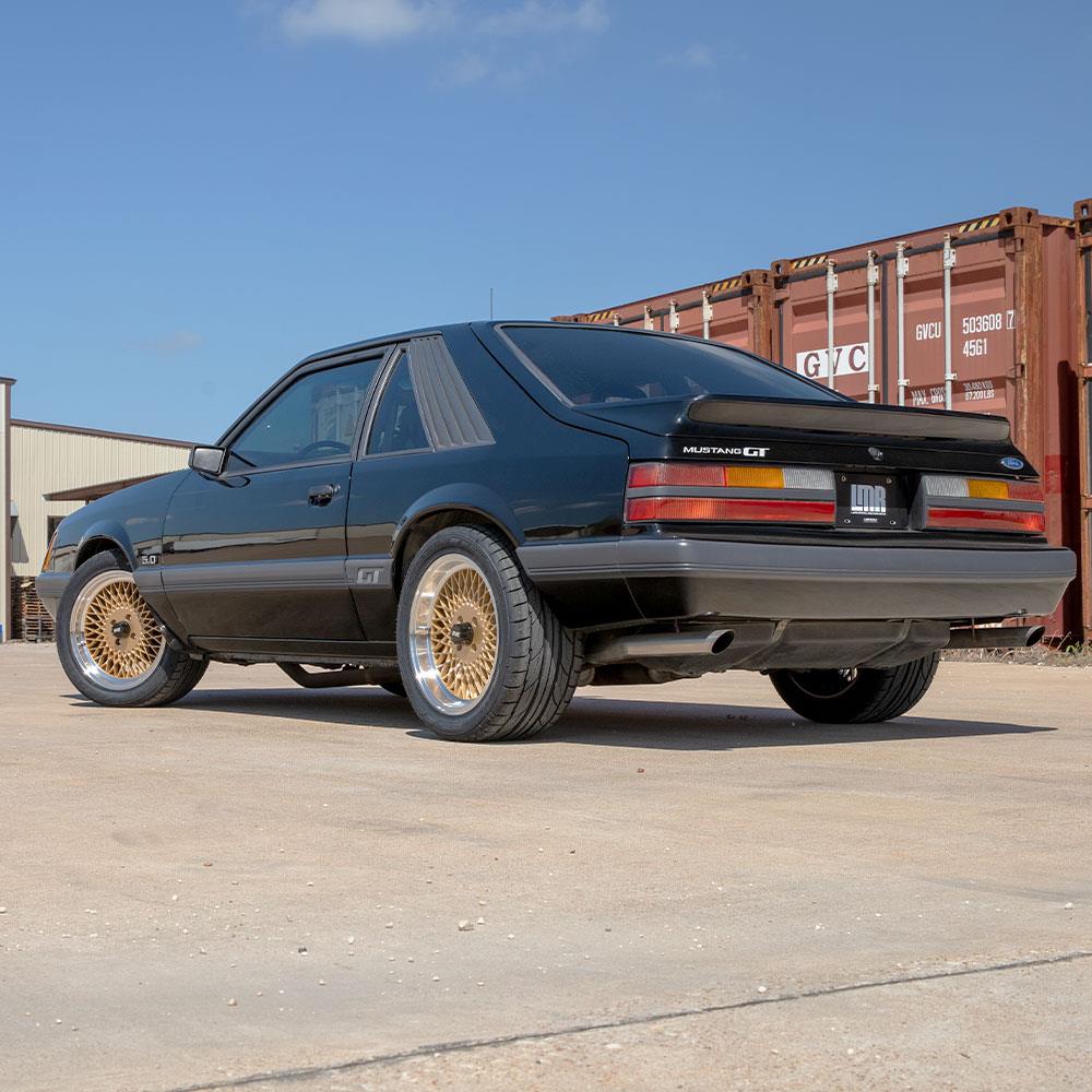 1979-93 Mustang SVE 4 Lug Mesh Wheel Kit - 17x8/9  - Classic Gold