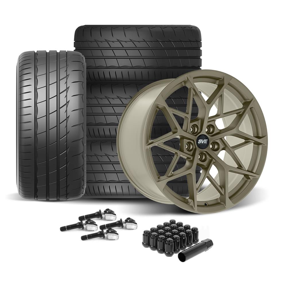 2024-26 Mustang SVE MHP1 Wheel & Firestone Tire Kit - 19x10/11  - Satin Bronze