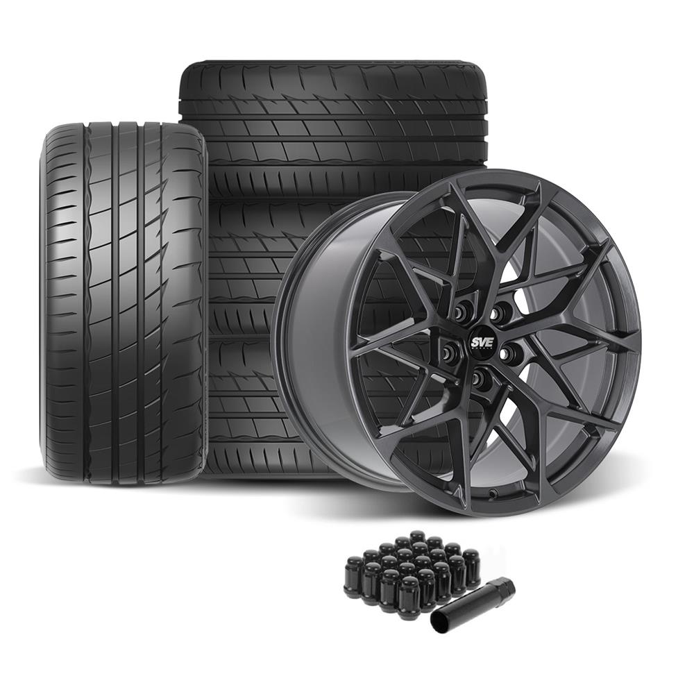 Motorcraft キャビネット ビンテージ　firestone ガレージ SVE MHP1 Wheel & Firestone Tire Kit - 19x10 - Graphite (05-14)