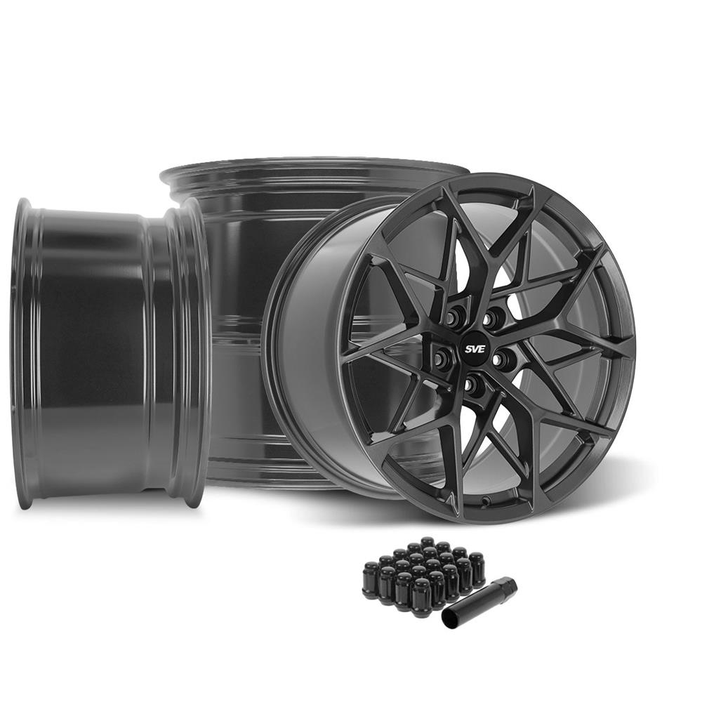 SVE Mustang MHP1 Wheel Kit - 19x10/11 - Gloss Graphite (05-14)
