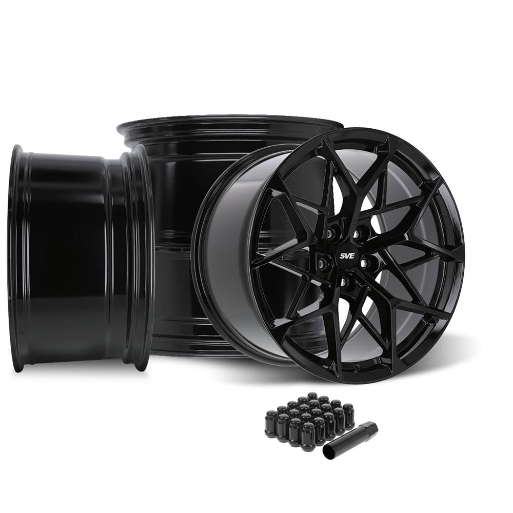 SVE Mustang MHP1 Wheel Kit - 19x10 - Gloss Black (15-26)